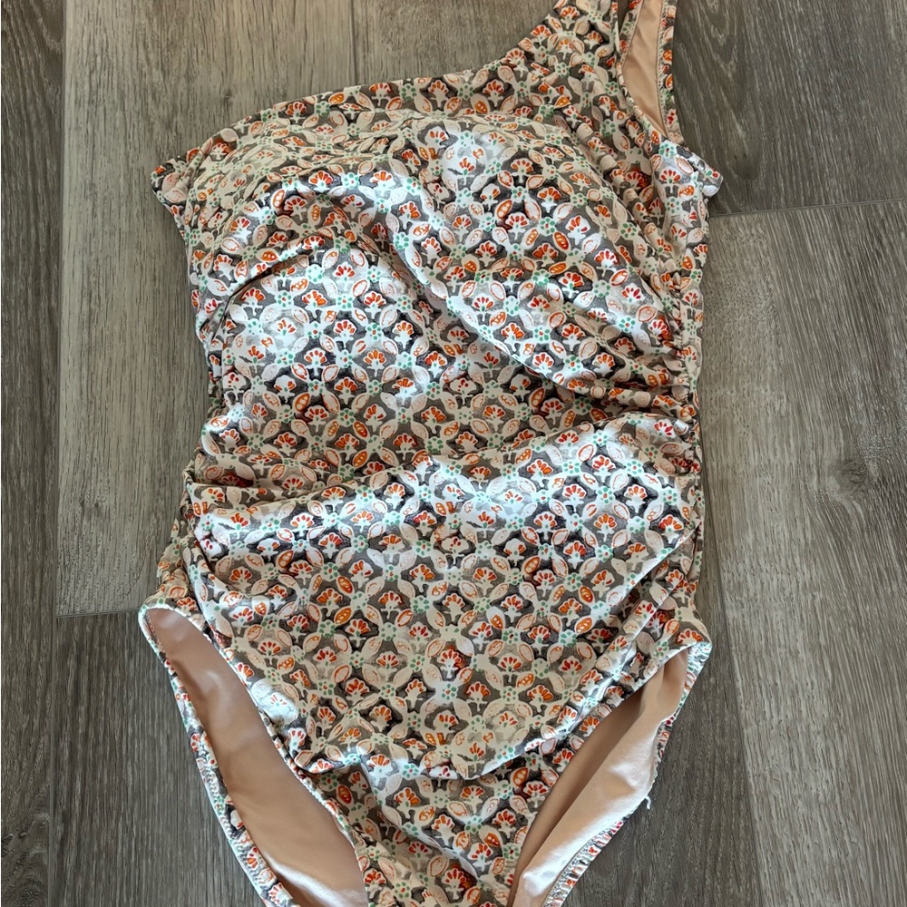 Floral One-Shoulder Swimsuit